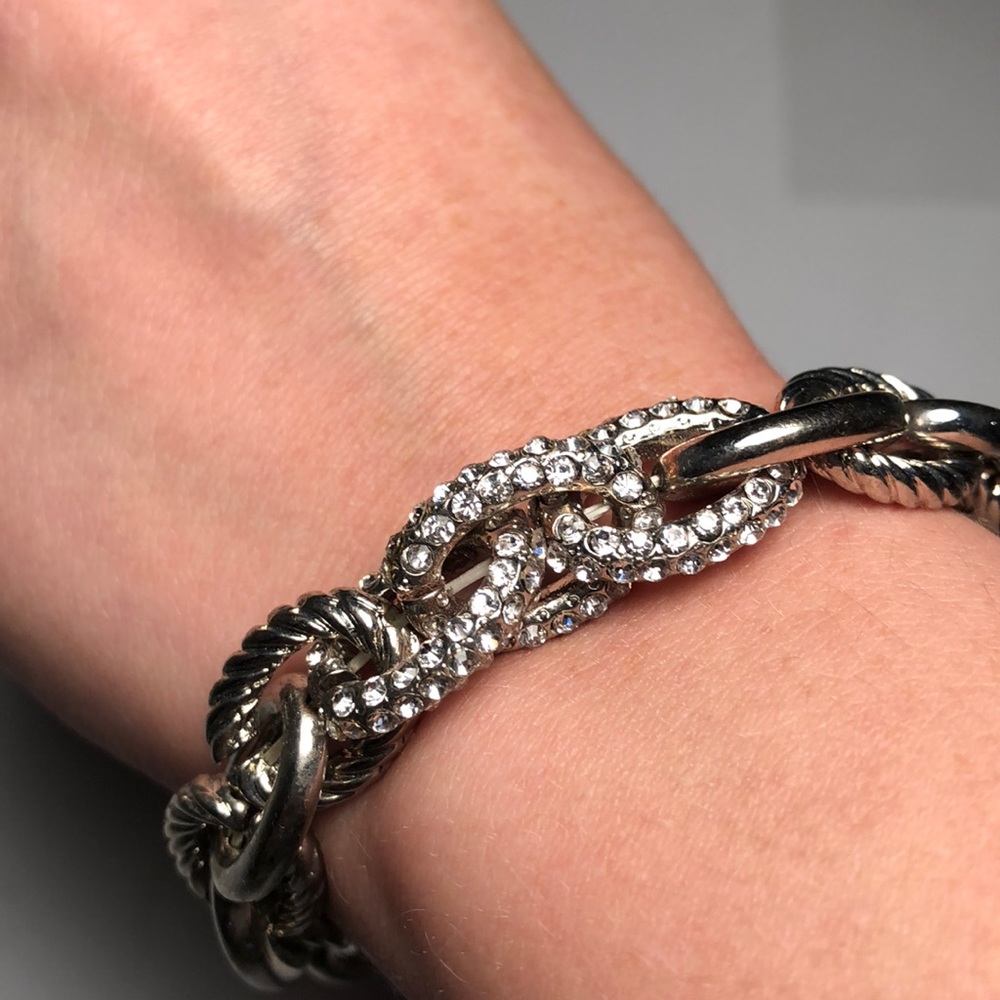 Rhinestone stretch bracelet